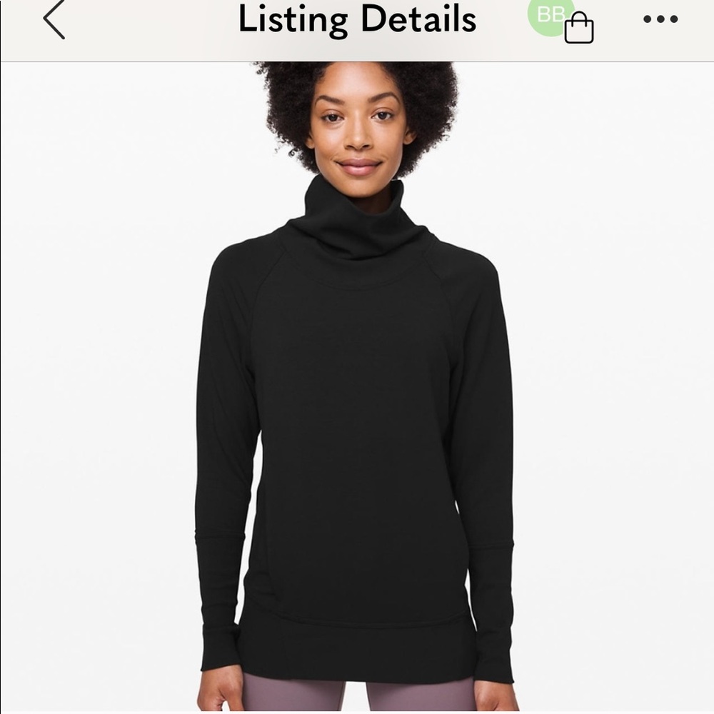 Lululemon high lines pullover. Size 4 black